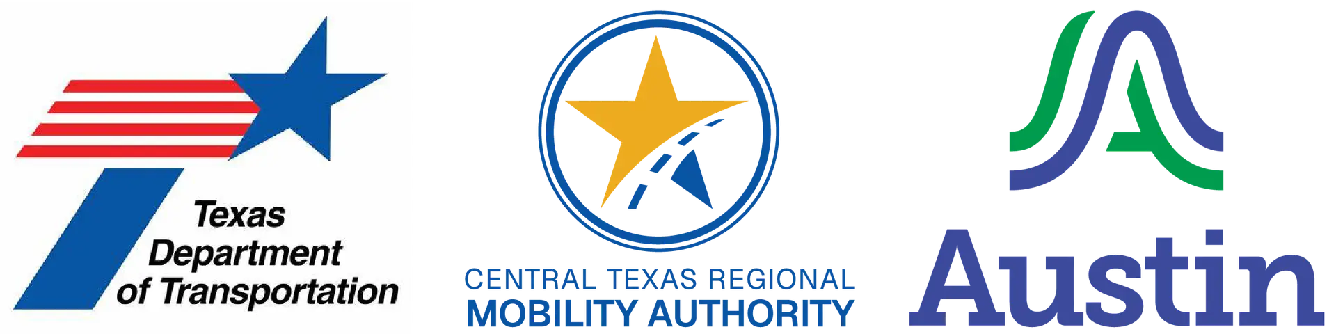 TxDOT, CTRMA and City of Austin logos